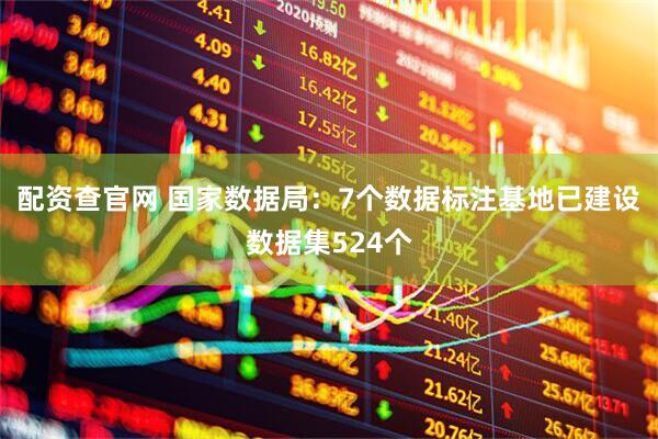 配资查官网 国家数据局：7个数据标注基地已建设数据集524个