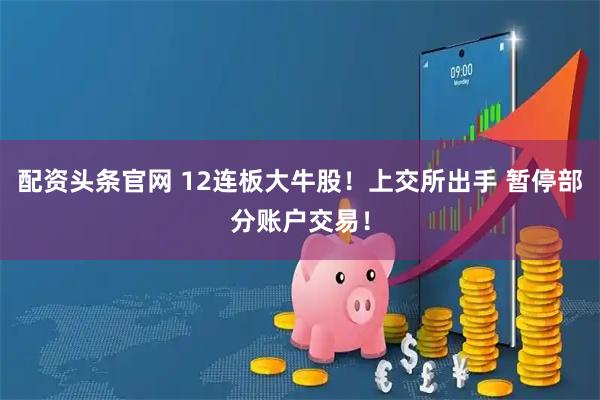 配资头条官网 12连板大牛股！上交所出手 暂停部分账户交易！